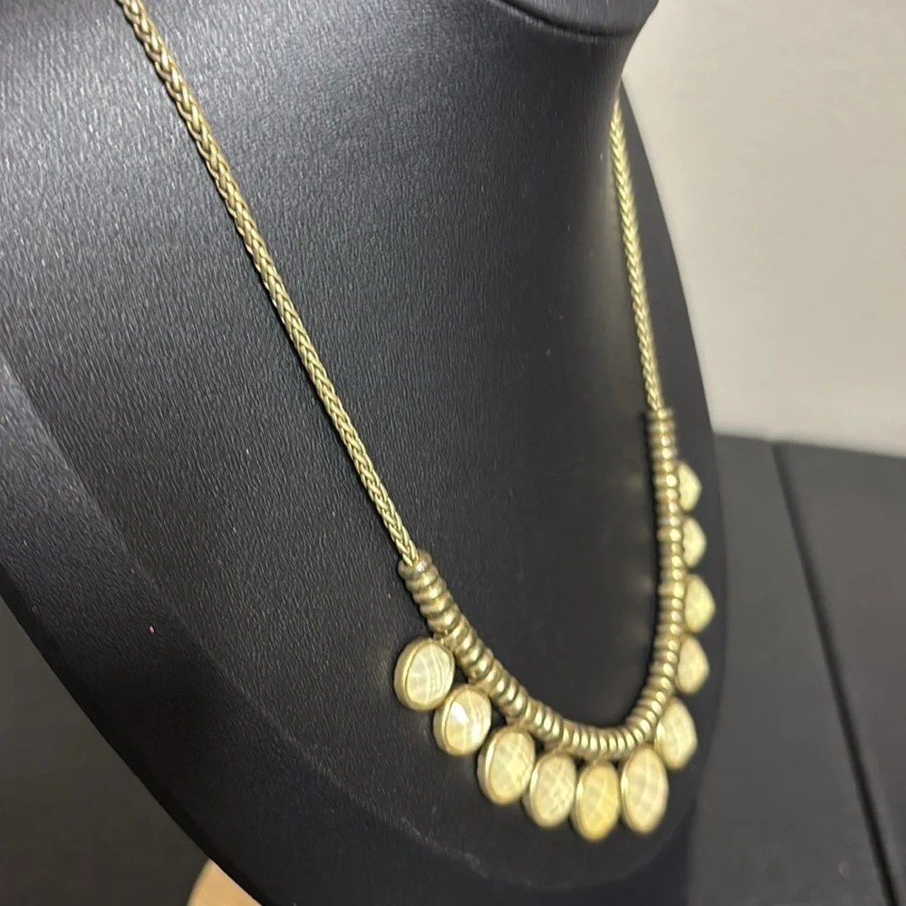 Lucky Brand Simple Slider Boho Beaded Rope Chain Necklace